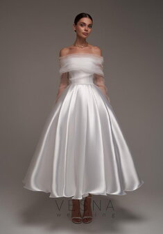 Свадебное платье Грейс Вайт + Вуаль-V70074